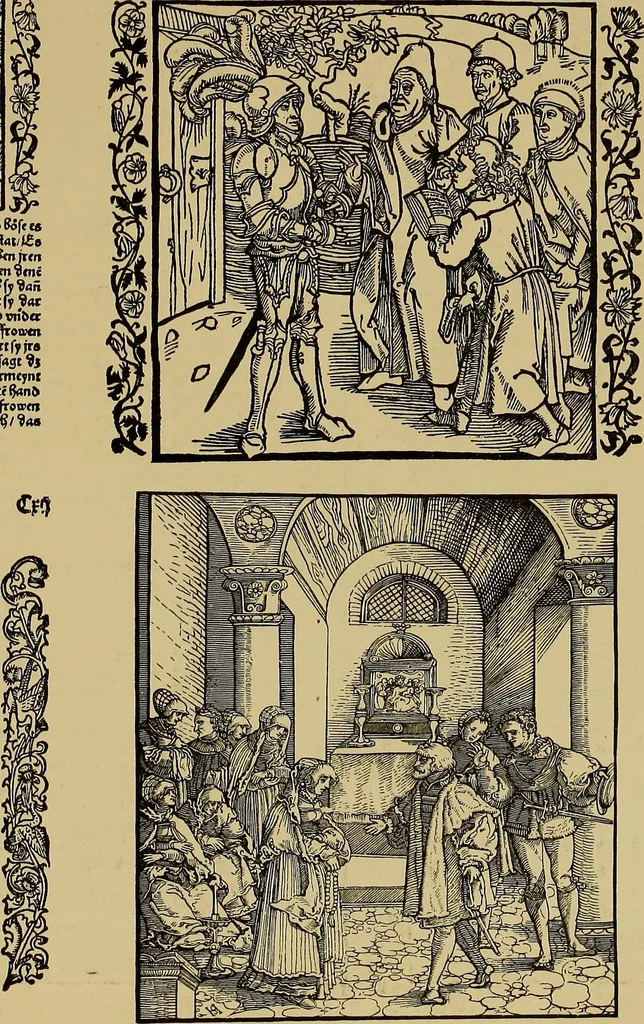An illustration from Das Alte buch und seine ausstattung vom XV. bis zum XIX. jahrhundert: buchdruck, buchschmuck und einbände, 1915, leaf 45