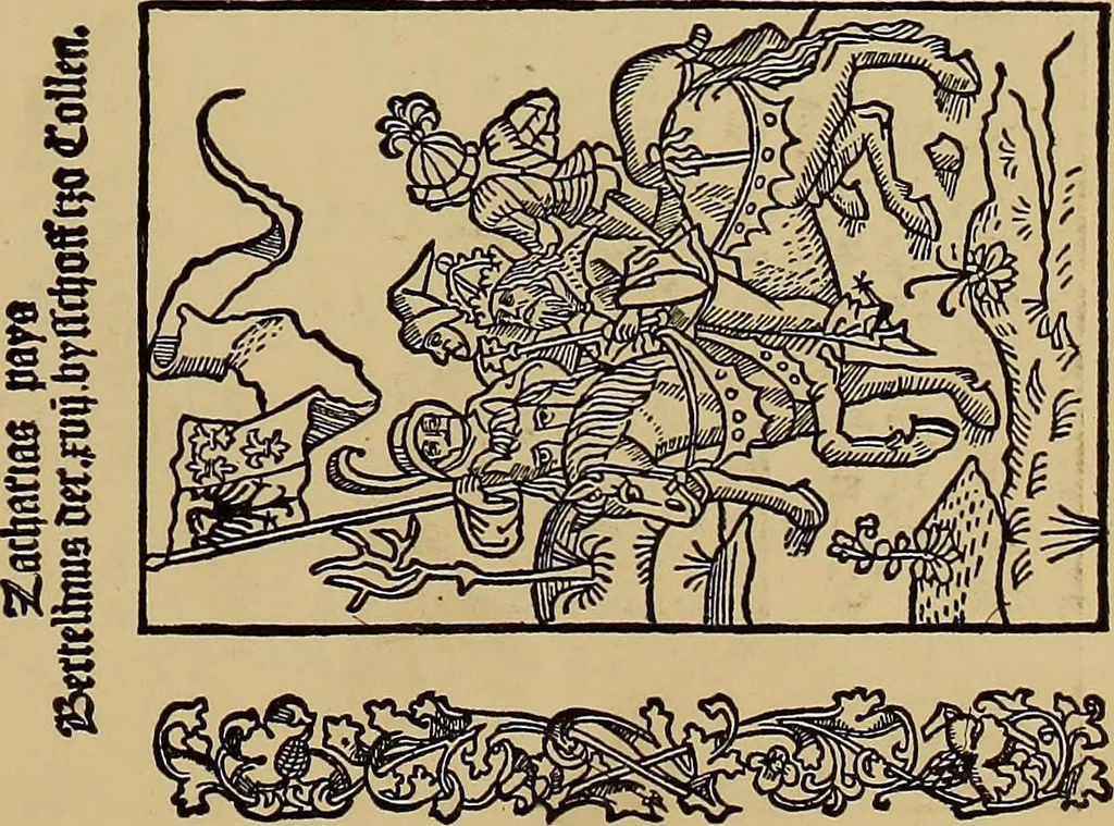 An illustration from Das Alte buch und seine ausstattung vom XV. bis zum XIX. jahrhundert: buchdruck, buchschmuck und einbände, 1915, leaf 45