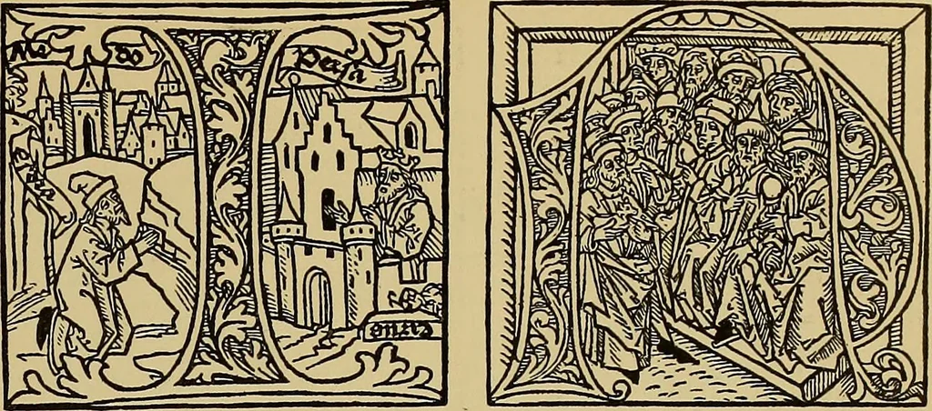An illustration from Das Alte buch und seine ausstattung vom XV. bis zum XIX. jahrhundert: buchdruck, buchschmuck und einbände, 1915, leaf 47