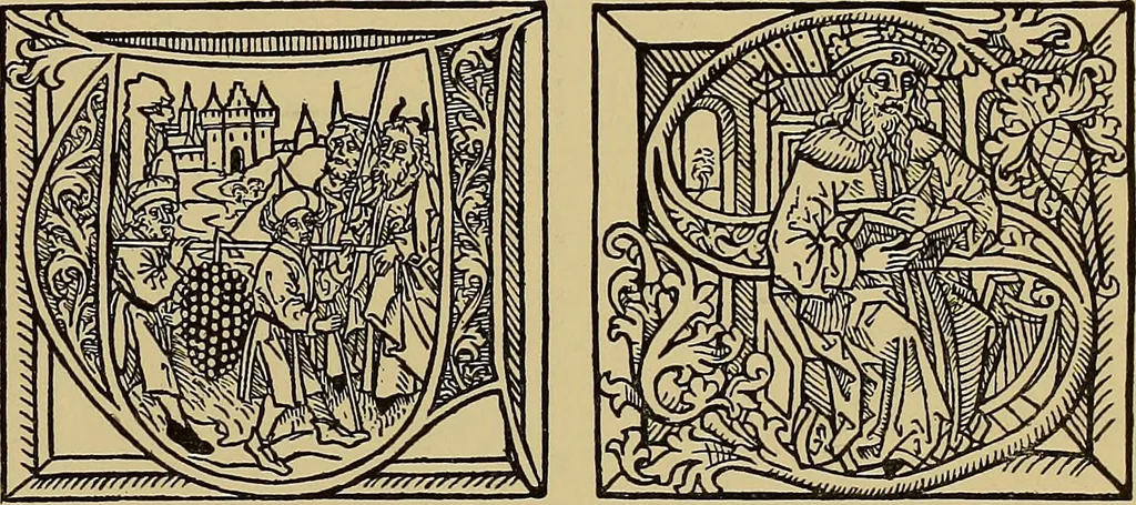 An illustration from Das Alte buch und seine ausstattung vom XV. bis zum XIX. jahrhundert: buchdruck, buchschmuck und einbände, 1915, leaf 47