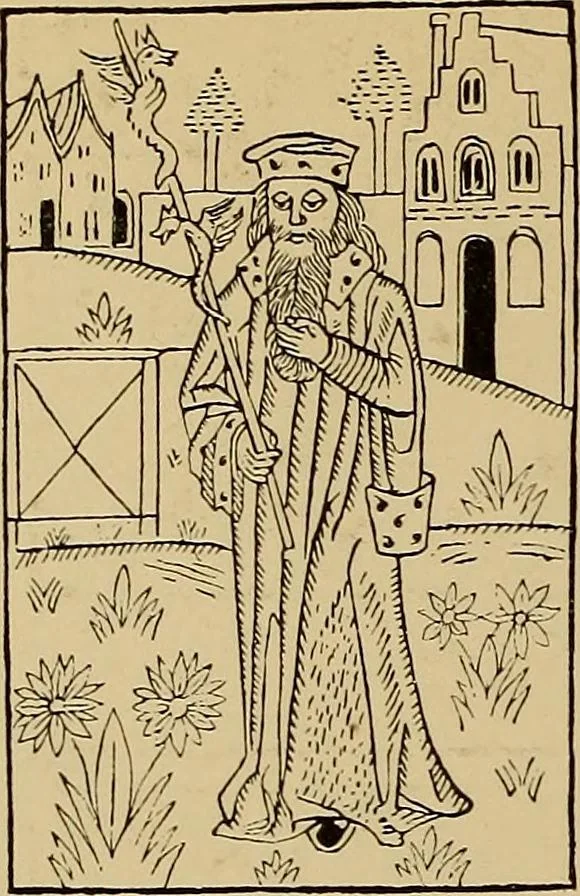 An illustration from Das Alte buch und seine ausstattung vom XV. bis zum XIX. jahrhundert: buchdruck, buchschmuck und einbände, 1915, leaf 48