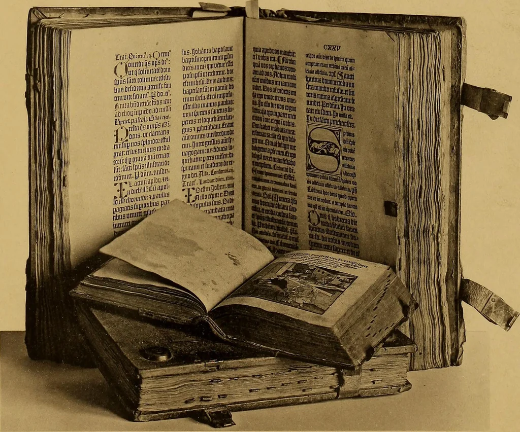 An illustration from Das Alte buch und seine ausstattung vom XV. bis zum XIX. jahrhundert: buchdruck, buchschmuck und einbände, 1915, leaf 5