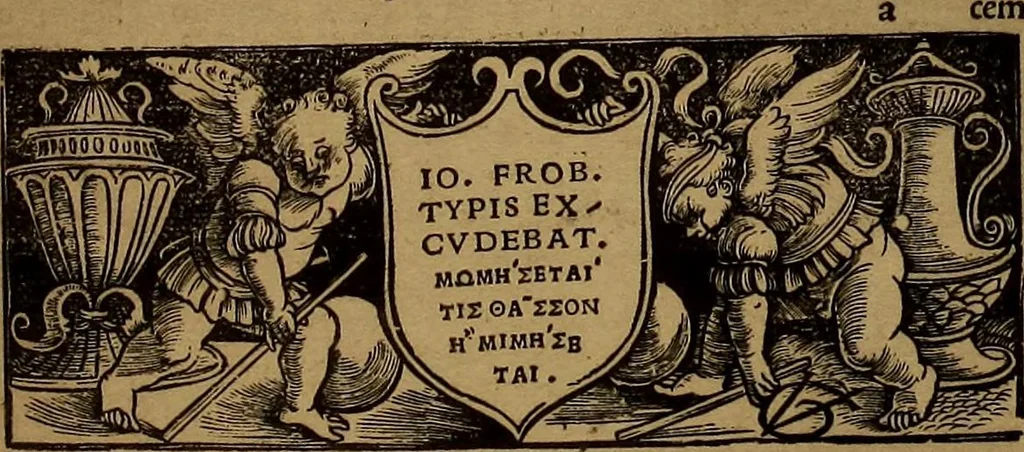 An illustration from Das Alte buch und seine ausstattung vom XV. bis zum XIX. jahrhundert: buchdruck, buchschmuck und einbände, 1915, leaf 50