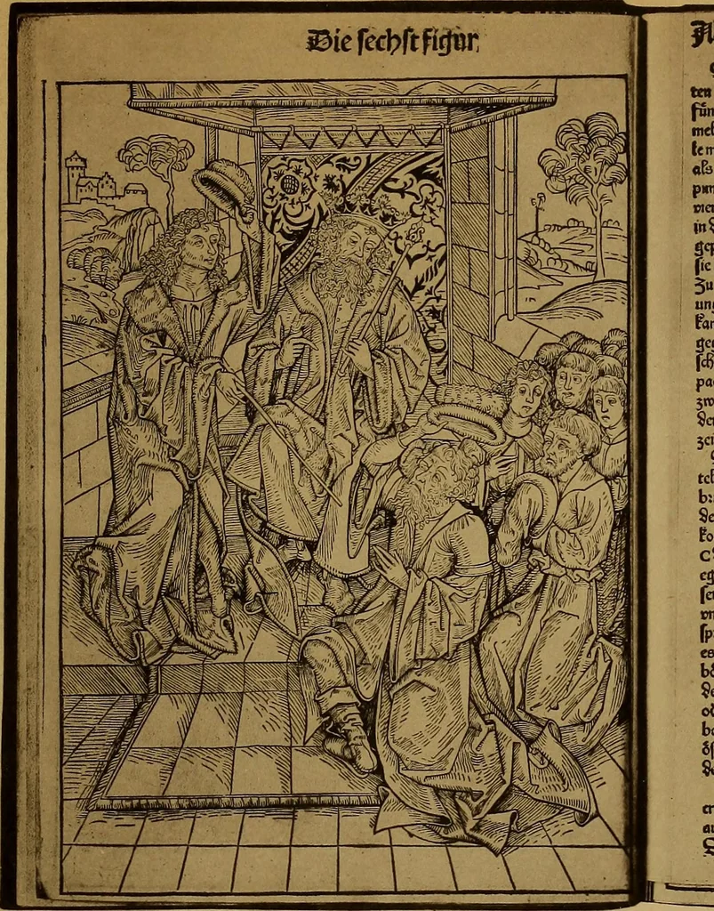 An illustration from Das Alte buch und seine ausstattung vom XV. bis zum XIX. jahrhundert: buchdruck, buchschmuck und einbände, 1915, leaf 51