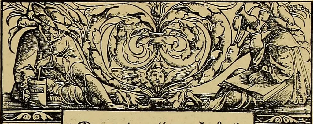 An illustration from Das Alte buch und seine ausstattung vom XV. bis zum XIX. jahrhundert: buchdruck, buchschmuck und einbände, 1915, leaf 53