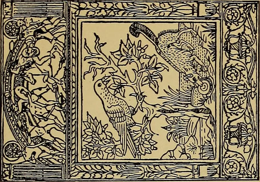 An illustration from Das Alte buch und seine ausstattung vom XV. bis zum XIX. jahrhundert: buchdruck, buchschmuck und einbände, 1915, leaf 57