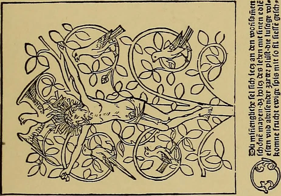 An illustration from Das Alte buch und seine ausstattung vom XV. bis zum XIX. jahrhundert: buchdruck, buchschmuck und einbände, 1915, leaf 57
