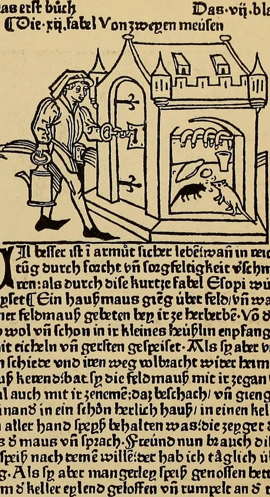 An illustration from Das Alte buch und seine ausstattung vom XV. bis zum XIX. jahrhundert: buchdruck, buchschmuck und einbände, 1915, leaf 58