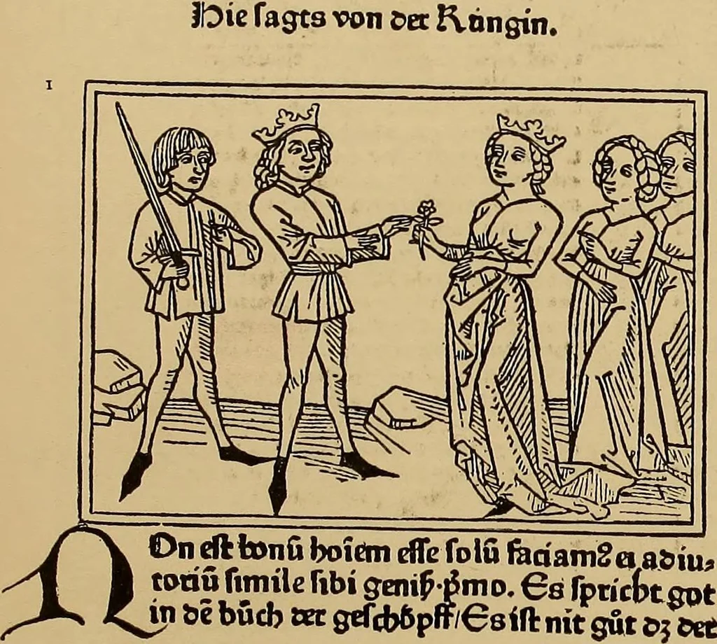 An illustration from Das Alte buch und seine ausstattung vom XV. bis zum XIX. jahrhundert: buchdruck, buchschmuck und einbände, 1915, leaf 58