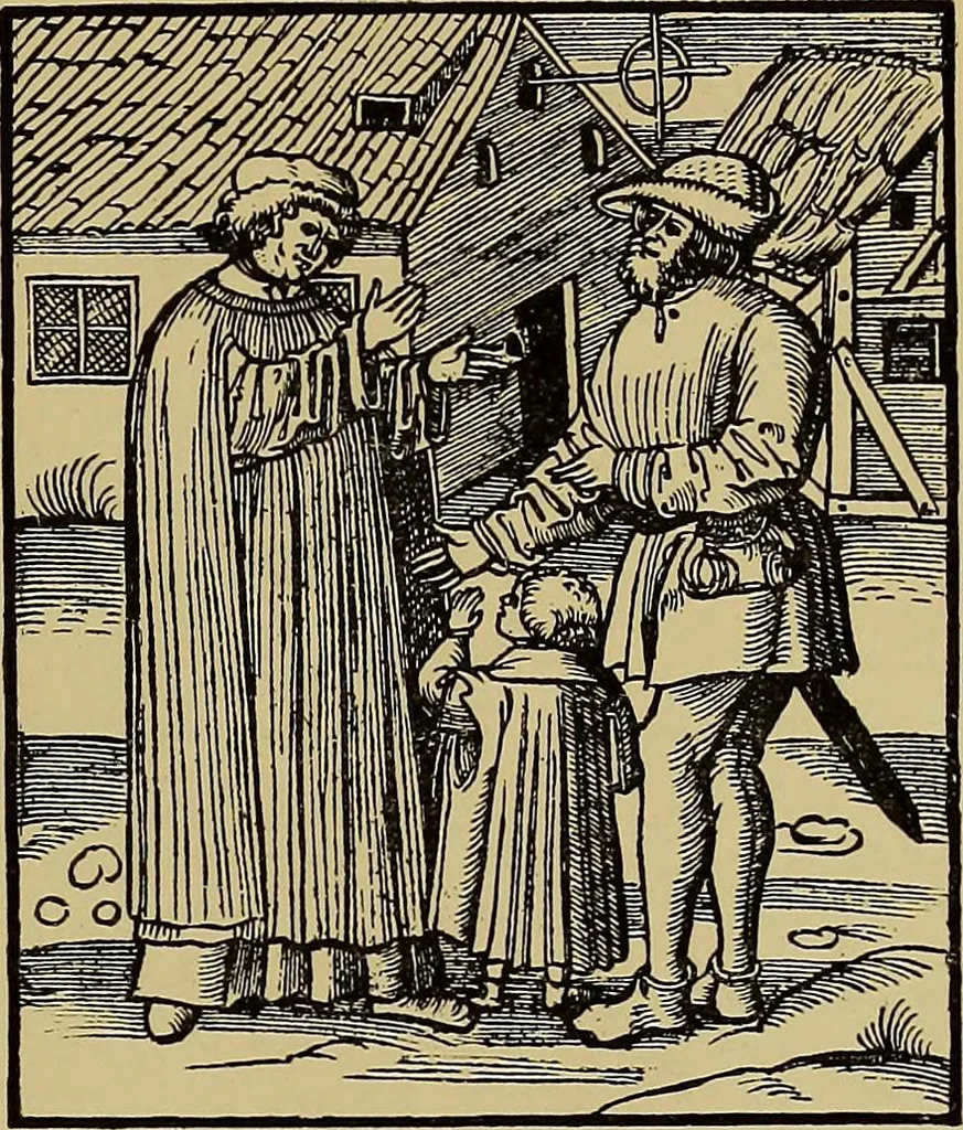 An illustration from Das Alte buch und seine ausstattung vom XV. bis zum XIX. jahrhundert: buchdruck, buchschmuck und einbände, 1915, leaf 61