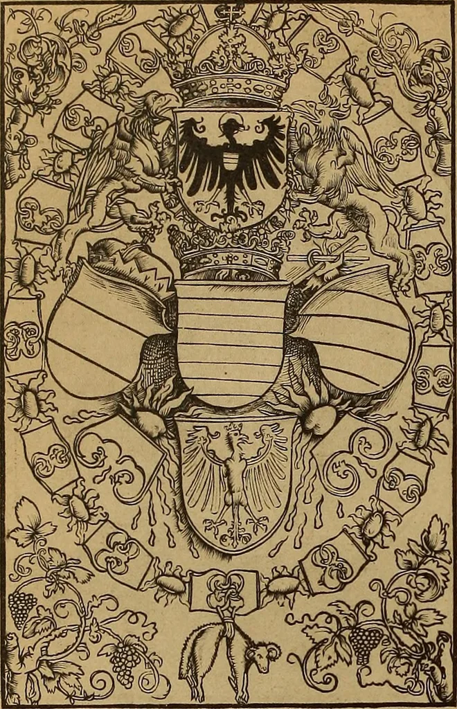 An illustration from Das Alte buch und seine ausstattung vom XV. bis zum XIX. jahrhundert: buchdruck, buchschmuck und einbände, 1915, leaf 66