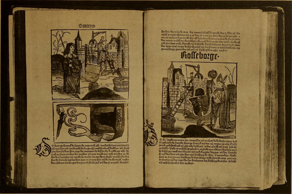 An illustration from Das Alte buch und seine ausstattung vom XV. bis zum XIX. jahrhundert: buchdruck, buchschmuck und einbände, 1915, leaf 71