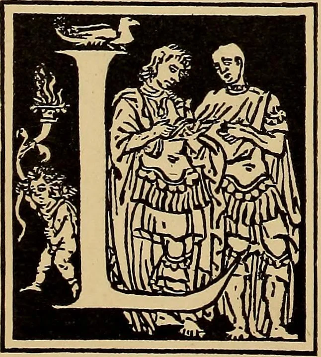 An illustration from Das Alte buch und seine ausstattung vom XV. bis zum XIX. jahrhundert: buchdruck, buchschmuck und einbände, 1915, leaf 90