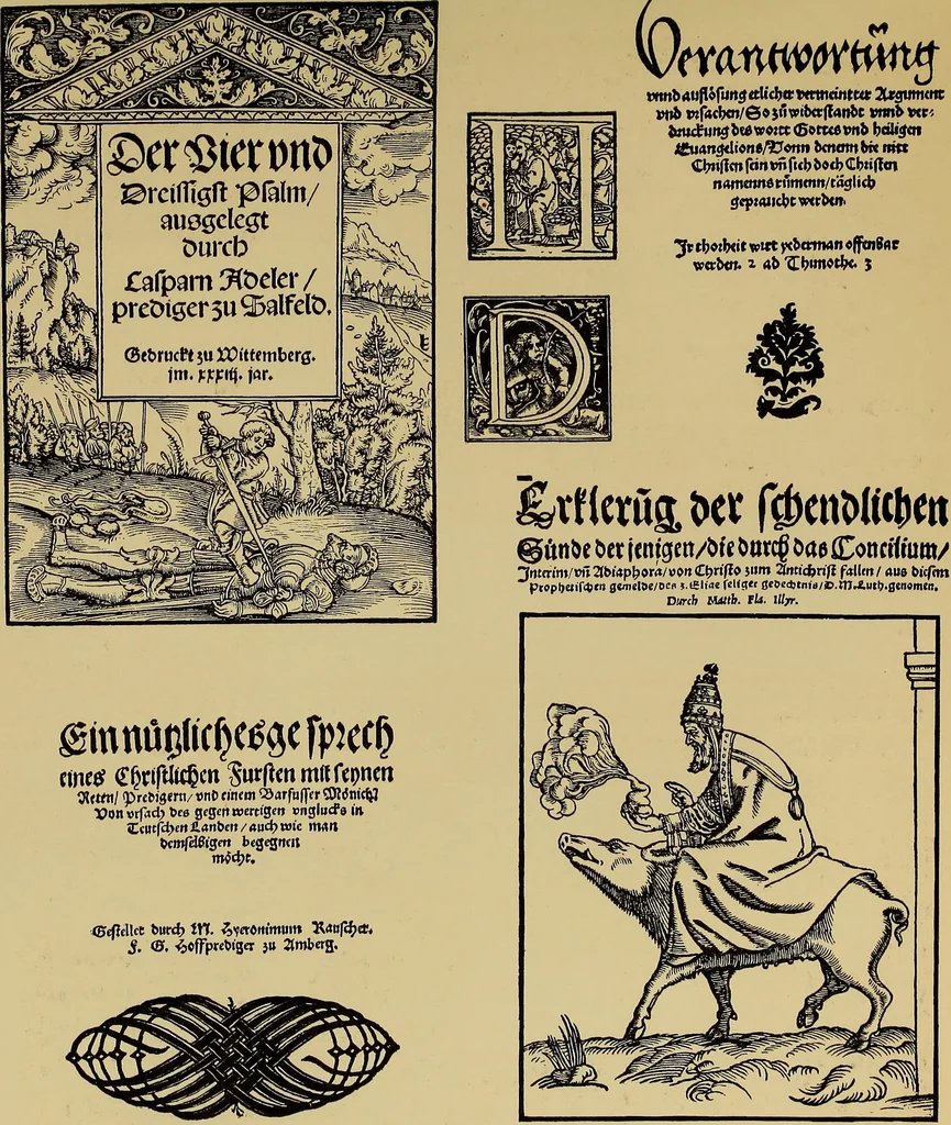 An illustration from Das Alte buch und seine ausstattung vom XV. bis zum XIX. jahrhundert: buchdruck, buchschmuck und einbände, 1915, leaf 99