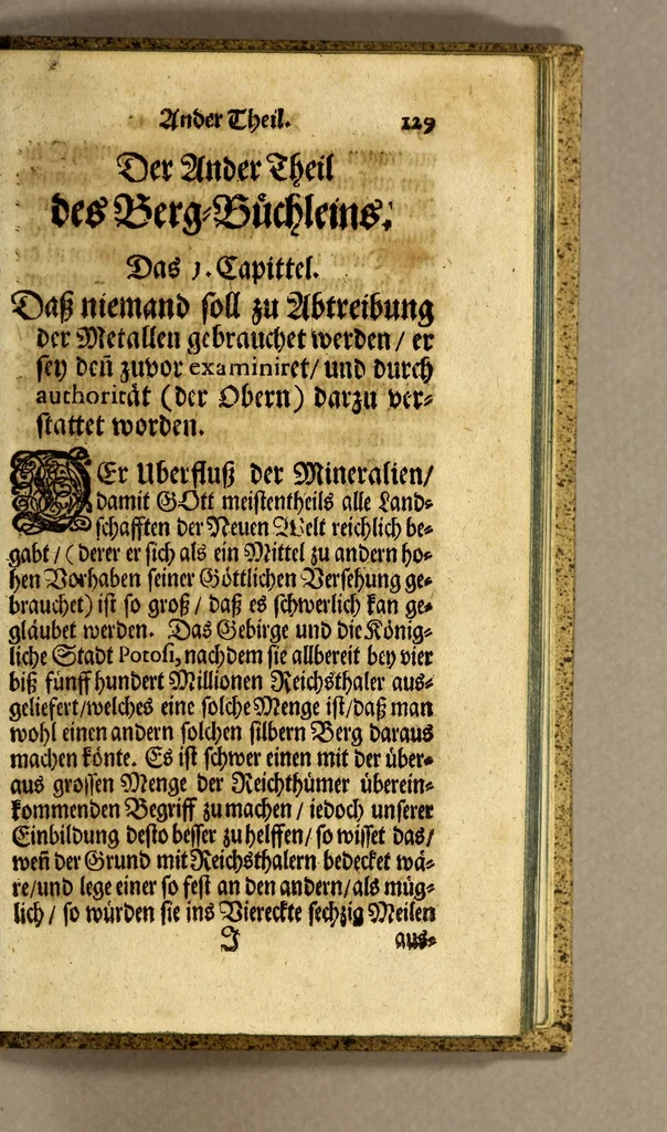 An illustration from Das andere Buch von der Kunst der Metallen : worinnen der gemeine Weg das Silber durch Qvecksilber fein zu machen gelehret wird nebst etlichen neuen Regulen solches desto besser ins Werck zu setzen., 1676, leaf 7