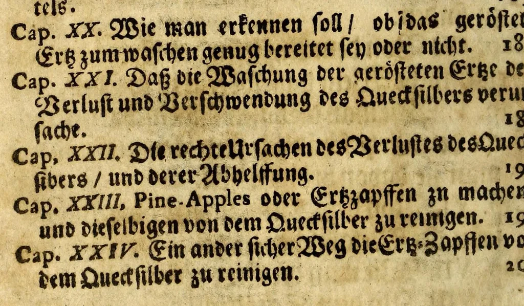 An illustration from Das andere Buch von der Kunst der Metallen : worinnen der gemeine Weg das Silber durch Qvecksilber fein zu machen gelehret wird nebst etlichen neuen Regulen solches desto besser ins Werck zu setzen., 1676, leaf 88