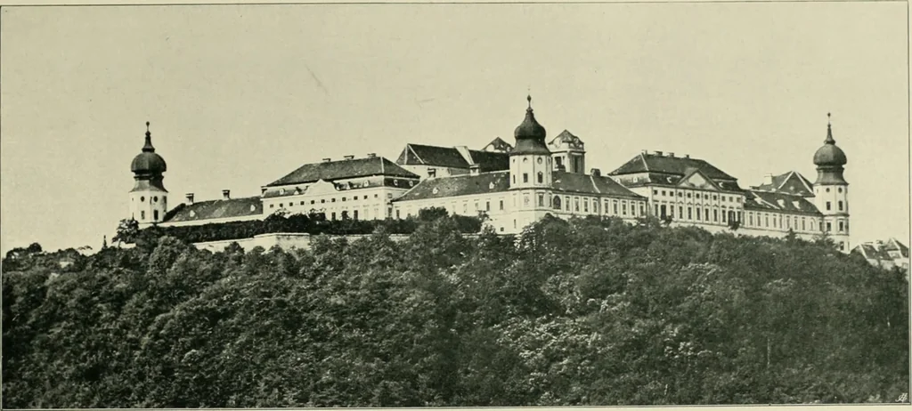 An illustration from Das Benediktinerstift Göttweig, 1914, leaf 11