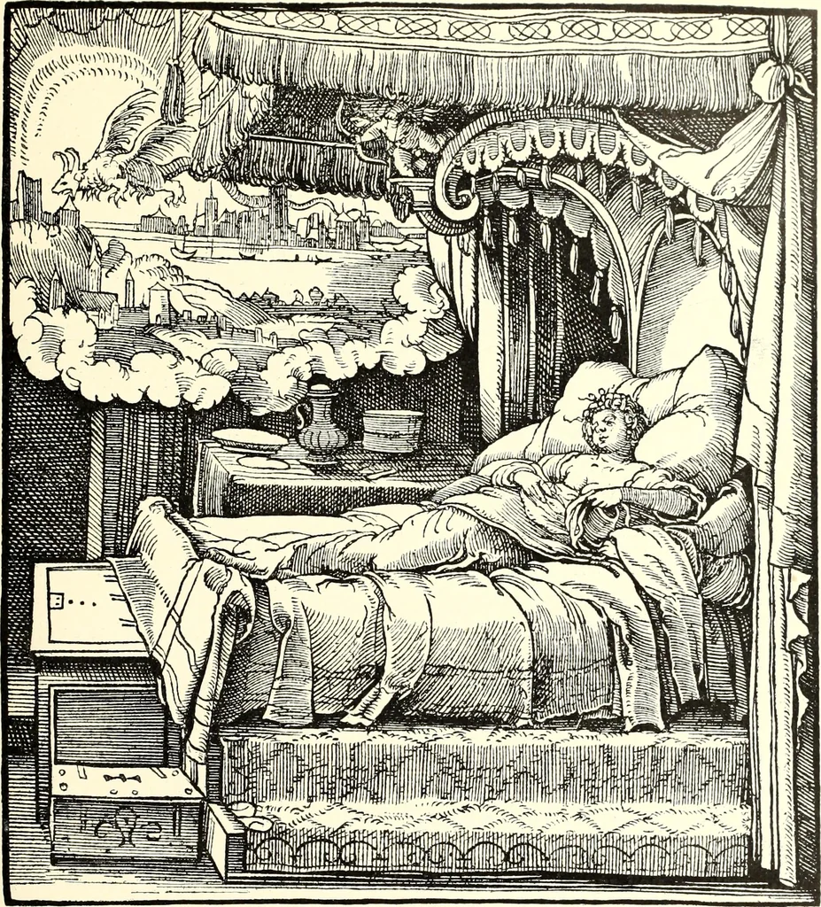 An illustration from Das deutsche Zimmer der Gothik und Renaissance : des Barock-, Rococo- und Zopfstils Anregungen zu häuslicher Kunstpflege, 1886, leaf 105