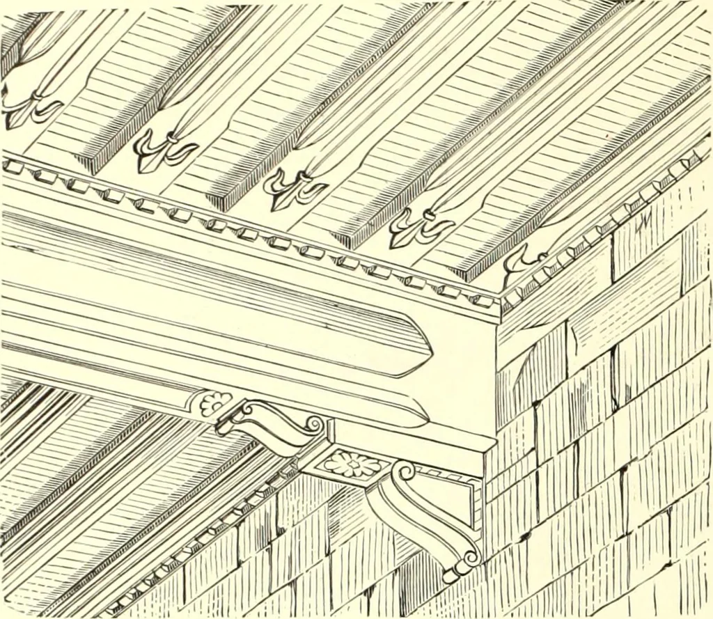 An illustration from Das deutsche Zimmer der Gothik und Renaissance : des Barock-, Rococo- und Zopfstils Anregungen zu häuslicher Kunstpflege, 1886, leaf 106