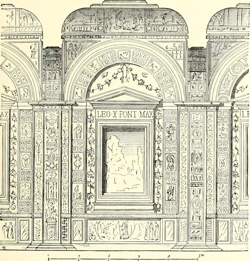 An illustration from Das deutsche Zimmer der Gothik und Renaissance : des Barock-, Rococo- und Zopfstils Anregungen zu häuslicher Kunstpflege, 1886, leaf 107