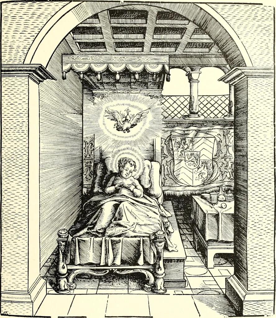 An illustration from Das deutsche Zimmer der Gothik und Renaissance : des Barock-, Rococo- und Zopfstils Anregungen zu häuslicher Kunstpflege, 1886, leaf 109