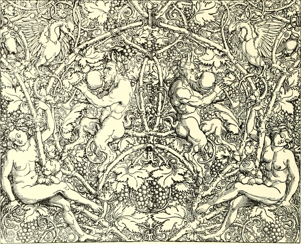 An illustration from Das deutsche Zimmer der Gothik und Renaissance : des Barock-, Rococo- und Zopfstils Anregungen zu häuslicher Kunstpflege, 1886, leaf 112