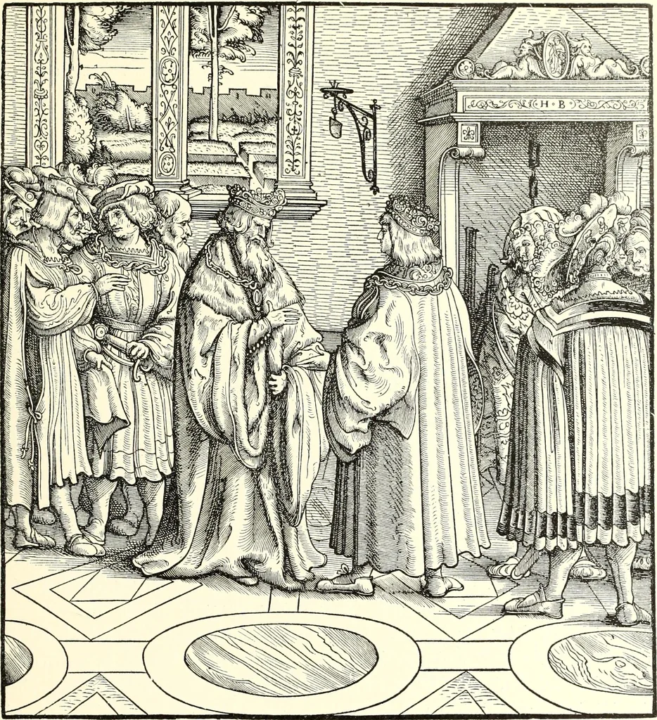 An illustration from Das deutsche Zimmer der Gothik und Renaissance : des Barock-, Rococo- und Zopfstils Anregungen zu häuslicher Kunstpflege, 1886, leaf 113