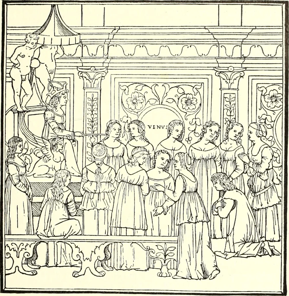 An illustration from Das deutsche Zimmer der Gothik und Renaissance : des Barock-, Rococo- und Zopfstils Anregungen zu häuslicher Kunstpflege, 1886, leaf 117