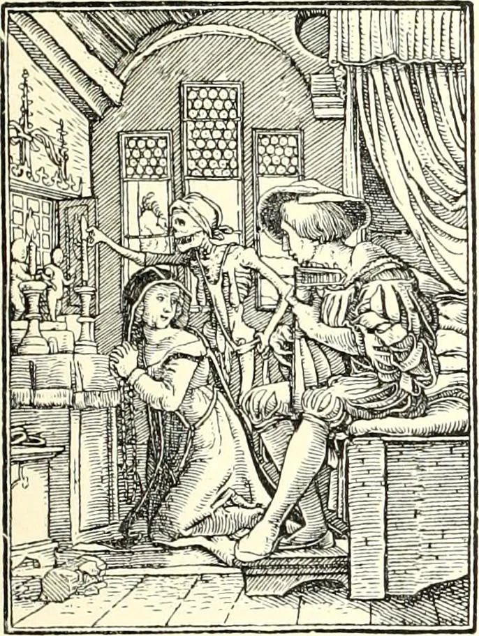 An illustration from Das deutsche Zimmer der Gothik und Renaissance : des Barock-, Rococo- und Zopfstils Anregungen zu häuslicher Kunstpflege, 1886, leaf 119