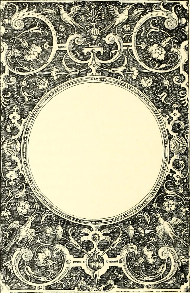 An illustration from Das deutsche Zimmer der Gothik und Renaissance : des Barock-, Rococo- und Zopfstils Anregungen zu häuslicher Kunstpflege, 1886, leaf 124