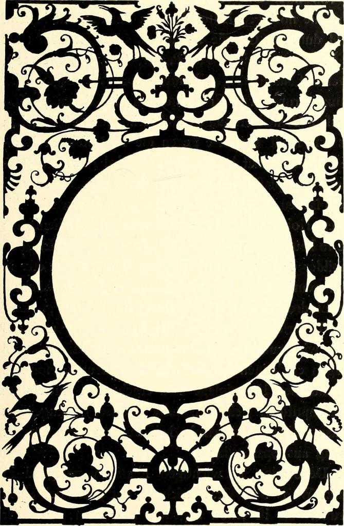 An illustration from Das deutsche Zimmer der Gothik und Renaissance : des Barock-, Rococo- und Zopfstils Anregungen zu häuslicher Kunstpflege, 1886, leaf 125