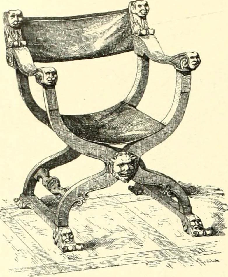 An illustration from Das deutsche Zimmer der Gothik und Renaissance : des Barock-, Rococo- und Zopfstils Anregungen zu häuslicher Kunstpflege, 1886, leaf 162