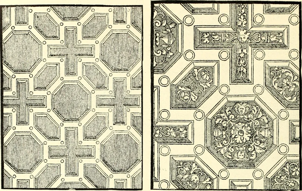 An illustration from Das deutsche Zimmer der Gothik und Renaissance : des Barock-, Rococo- und Zopfstils Anregungen zu häuslicher Kunstpflege, 1886, leaf 164