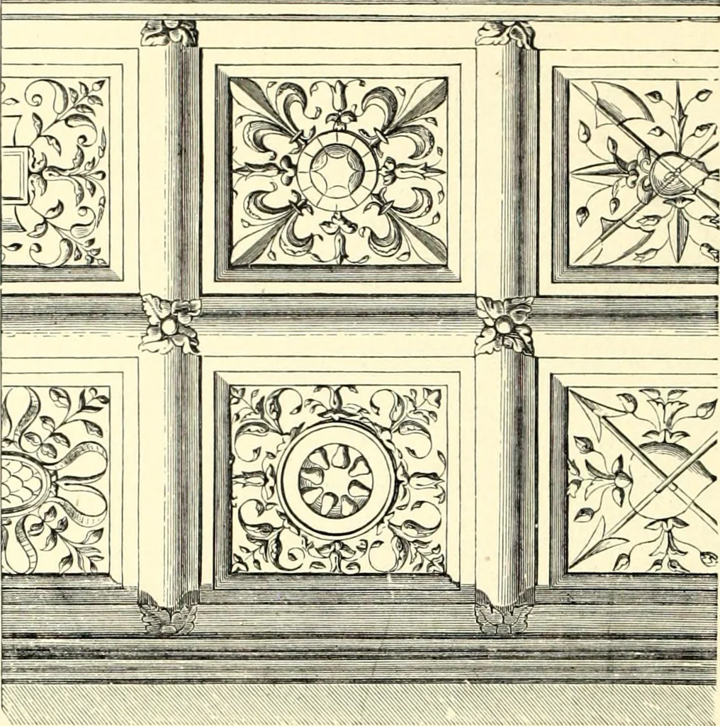 An illustration from Das deutsche Zimmer der Gothik und Renaissance : des Barock-, Rococo- und Zopfstils Anregungen zu häuslicher Kunstpflege, 1886, leaf 170