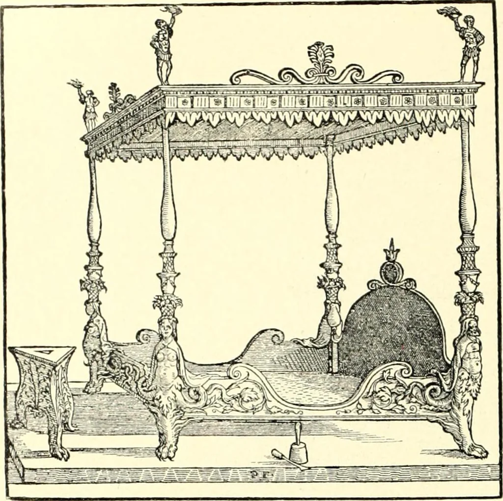 An illustration from Das deutsche Zimmer der Gothik und Renaissance : des Barock-, Rococo- und Zopfstils Anregungen zu häuslicher Kunstpflege, 1886, leaf 174