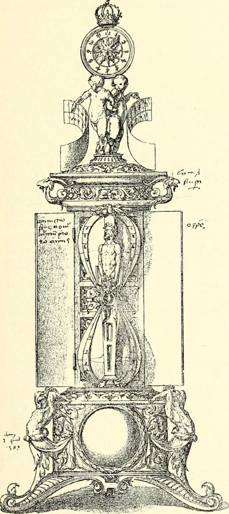An illustration from Das deutsche Zimmer der Gothik und Renaissance : des Barock-, Rococo- und Zopfstils Anregungen zu häuslicher Kunstpflege, 1886, leaf 175