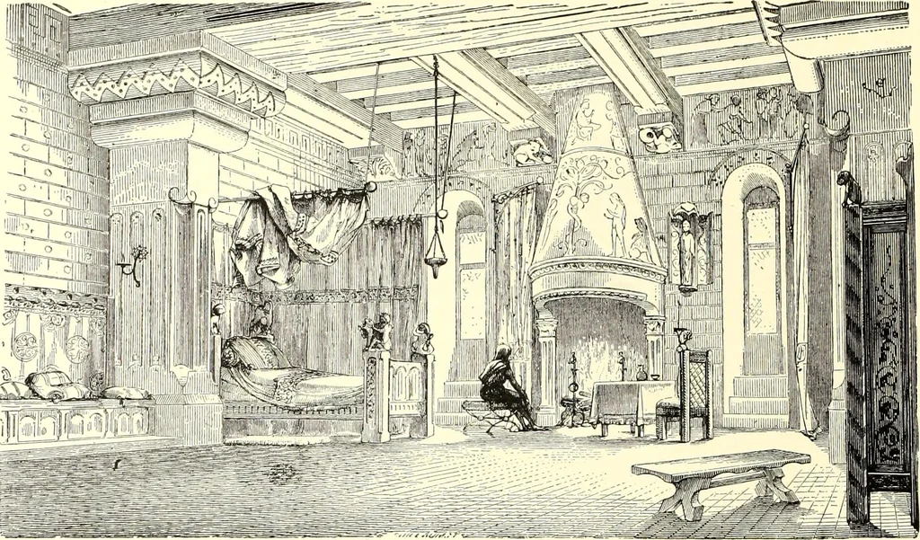 An illustration from Das deutsche Zimmer der Gothik und Renaissance : des Barock-, Rococo- und Zopfstils Anregungen zu häuslicher Kunstpflege, 1886, leaf 18