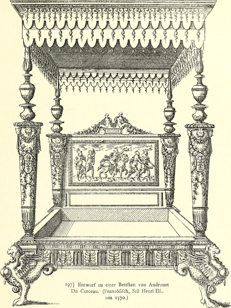 An illustration from Das deutsche Zimmer der Gothik und Renaissance : des Barock-, Rococo- und Zopfstils Anregungen zu häuslicher Kunstpflege, 1886, leaf 233