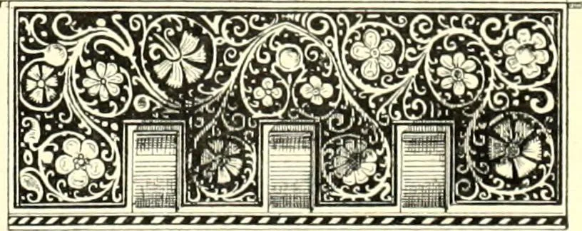 An illustration from Das deutsche Zimmer der Gothik und Renaissance : des Barock-, Rococo- und Zopfstils Anregungen zu häuslicher Kunstpflege, 1886, leaf 240