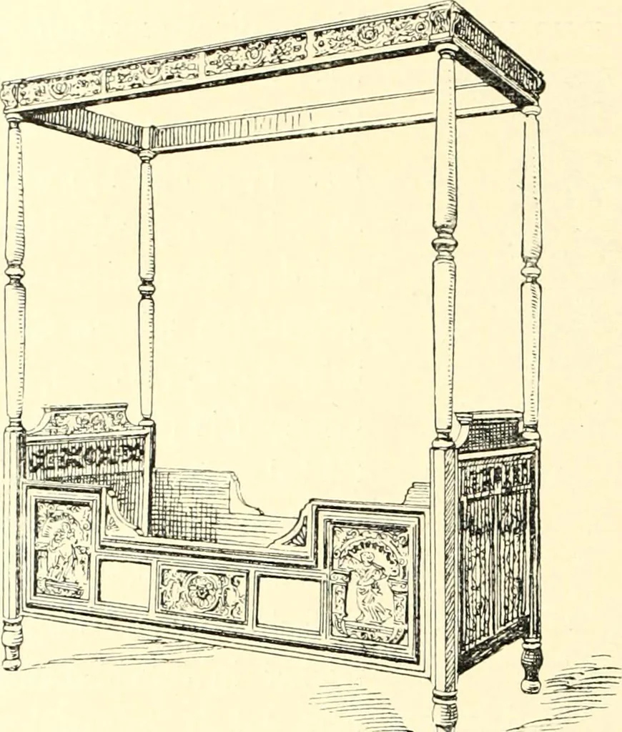 An illustration from Das deutsche Zimmer der Gothik und Renaissance : des Barock-, Rococo- und Zopfstils Anregungen zu häuslicher Kunstpflege, 1886, leaf 244
