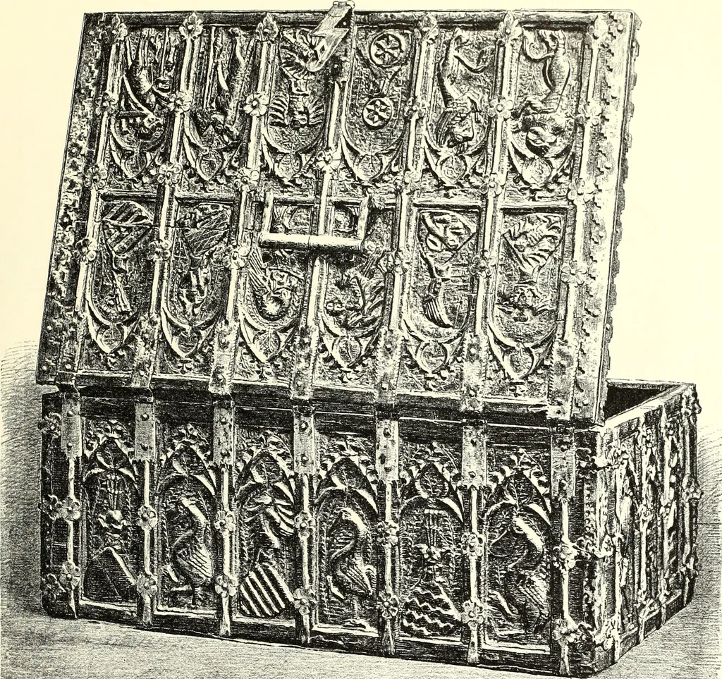 An illustration from Das deutsche Zimmer der Gothik und Renaissance : des Barock-, Rococo- und Zopfstils Anregungen zu häuslicher Kunstpflege, 1886, leaf 25