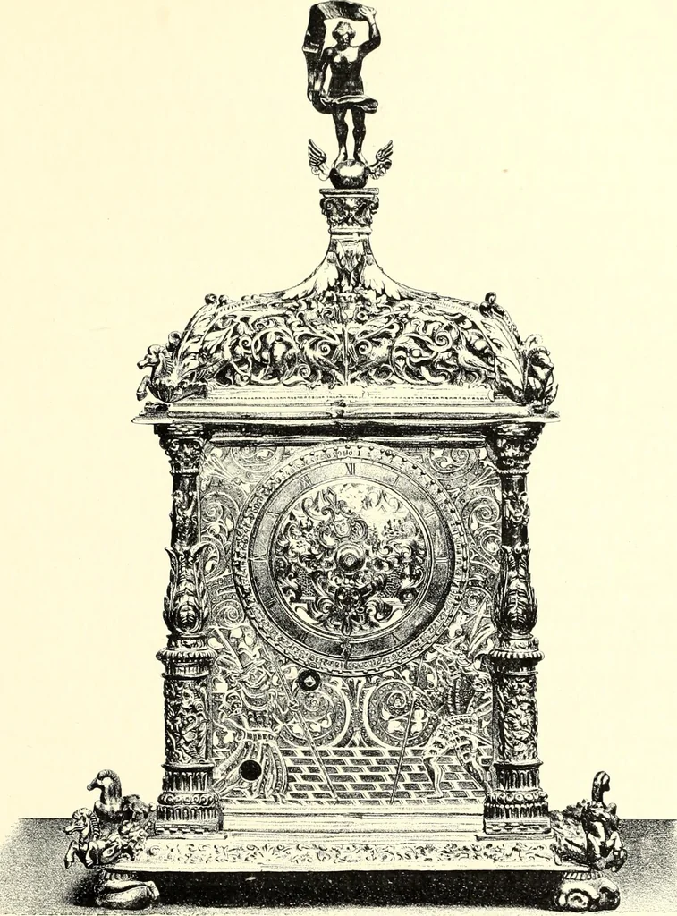 An illustration from Das deutsche Zimmer der Gothik und Renaissance : des Barock-, Rococo- und Zopfstils Anregungen zu häuslicher Kunstpflege, 1886, leaf 253