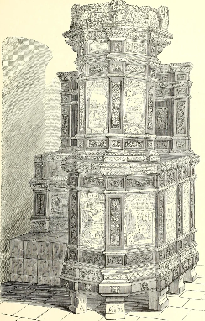 An illustration from Das deutsche Zimmer der Gothik und Renaissance : des Barock-, Rococo- und Zopfstils Anregungen zu häuslicher Kunstpflege, 1886, leaf 273