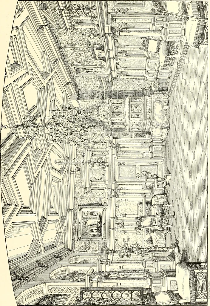 An illustration from Das deutsche Zimmer der Gothik und Renaissance : des Barock-, Rococo- und Zopfstils Anregungen zu häuslicher Kunstpflege, 1886, leaf 277