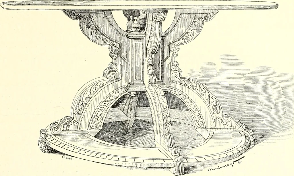 An illustration from Das deutsche Zimmer der Gothik und Renaissance : des Barock-, Rococo- und Zopfstils Anregungen zu häuslicher Kunstpflege, 1886, leaf 281