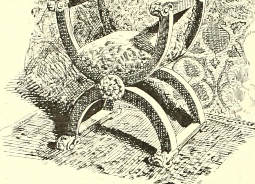 An illustration from Das deutsche Zimmer der Gothik und Renaissance : des Barock-, Rococo- und Zopfstils Anregungen zu häuslicher Kunstpflege, 1886, leaf 284