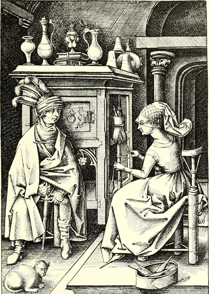 An illustration from Das deutsche Zimmer der Gothik und Renaissance : des Barock-, Rococo- und Zopfstils Anregungen zu häuslicher Kunstpflege, 1886, leaf 29