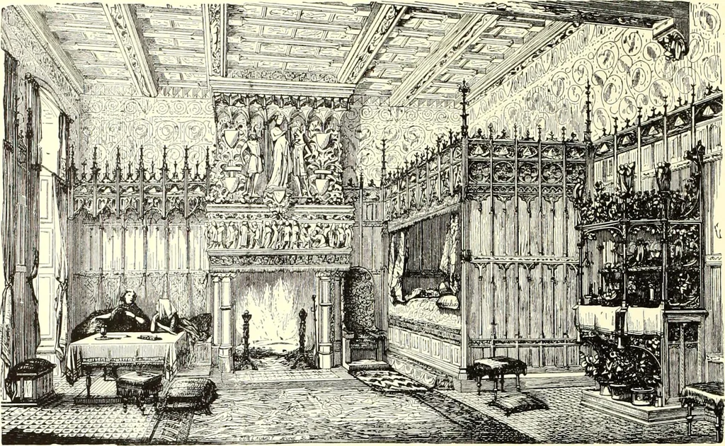 An illustration from Das deutsche Zimmer der Gothik und Renaissance : des Barock-, Rococo- und Zopfstils Anregungen zu häuslicher Kunstpflege, 1886, leaf 30
