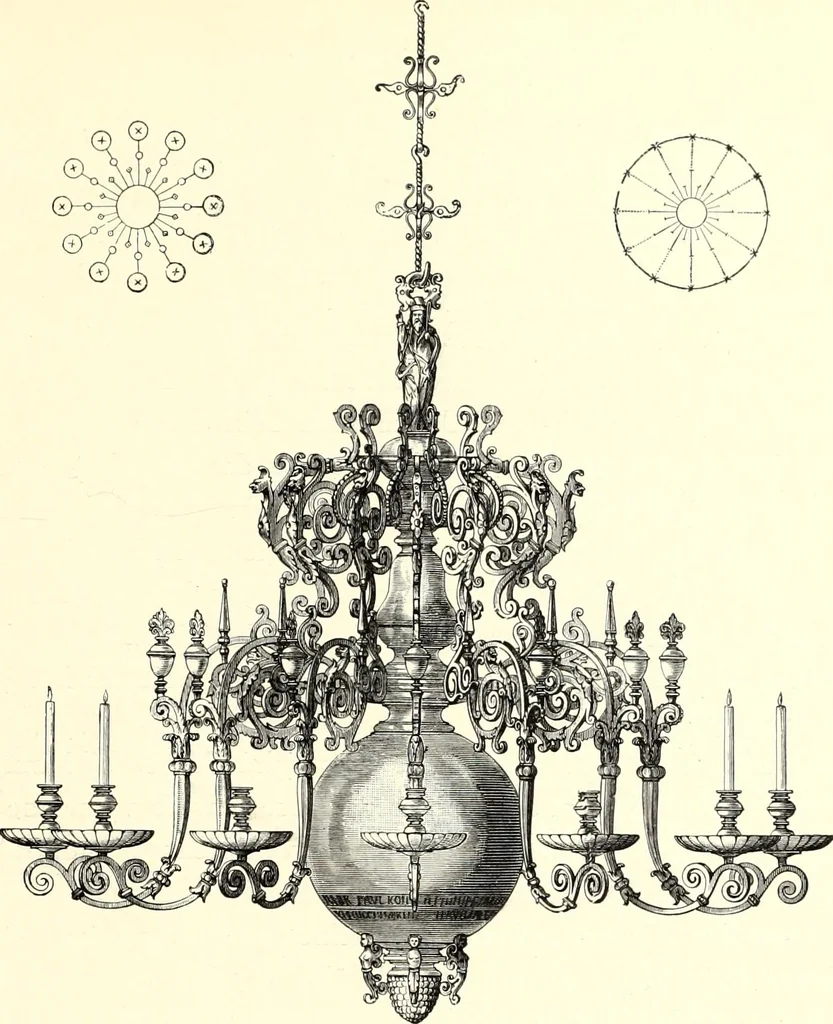 An illustration from Das deutsche Zimmer der Gothik und Renaissance : des Barock-, Rococo- und Zopfstils Anregungen zu häuslicher Kunstpflege, 1886, leaf 309