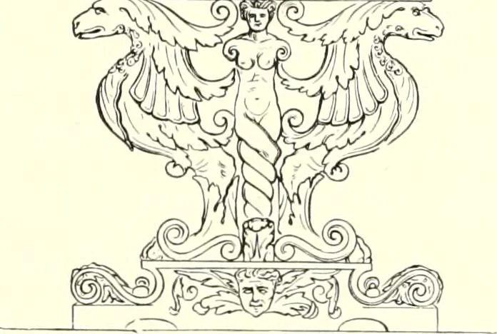 An illustration from Das deutsche Zimmer der Gothik und Renaissance : des Barock-, Rococo- und Zopfstils Anregungen zu häuslicher Kunstpflege, 1886, leaf 313